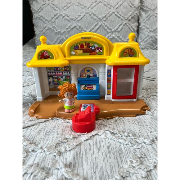 Fisher-Price Little People Corner Market 2012 Playset with Figure - Picture 1 of 8